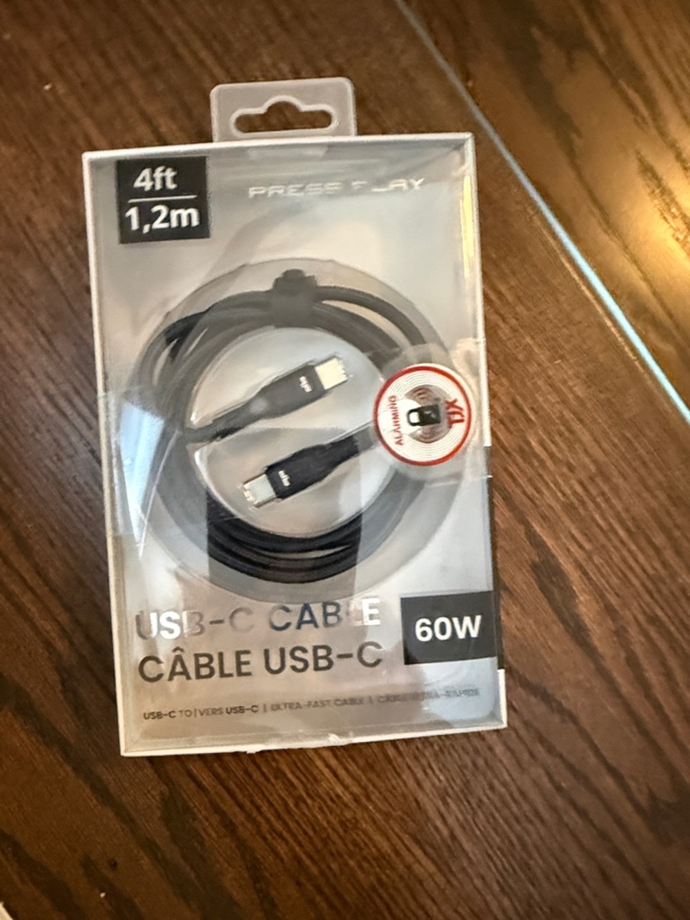 60W USB-C Fast Charge Cable - Black